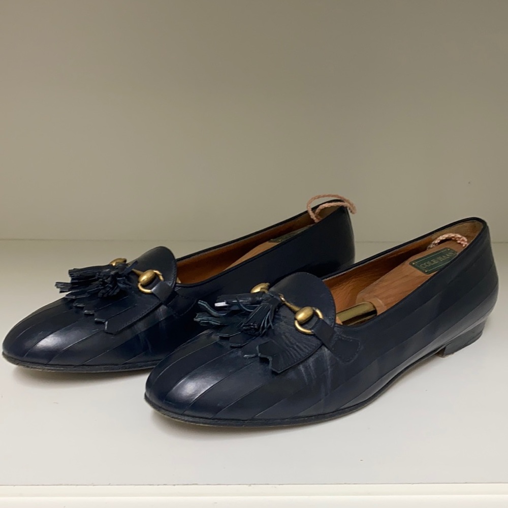 Cole Haan navy loafers